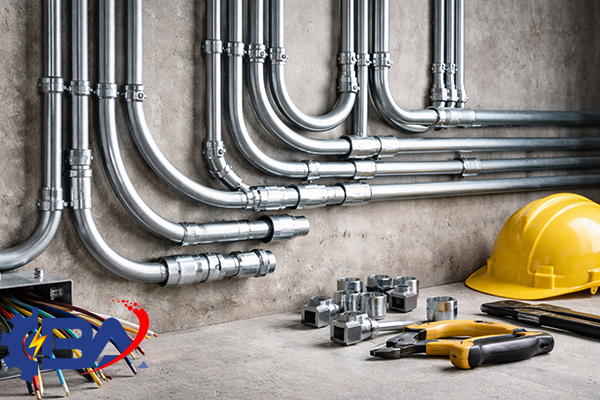 مشکلات اجرای لوله فولادی برق